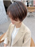 ミニウルフレイヤーカット顔周りカット前髪カットショート錦糸町