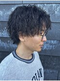 メンズセンターパートパーマツイストスパイラルパーマ群馬太田