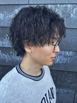 リオールバイニアウ(RE:ALL by Niau) メンズセンターパートパーマツイストスパイラルパーマ群馬太田