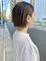 グーム(goom.)&nbsp;外ハネ切りっぱなしミニボブトレンドくびレイヤーボブ前髪なし