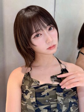 ロンドリメゾン 原宿(Lond re Maison.) オリーブグレー/ボブ/顔周り/小顔/レイヤー/髪質改善/縮毛矯正