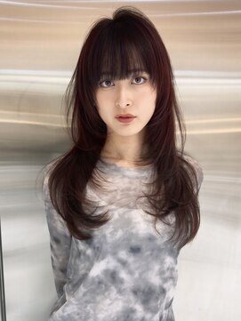 シー バイ ロンド 新宿(Sea by Lond) ココアベージュ×レイヤー[小顔/黒髪/オリーブグレー]