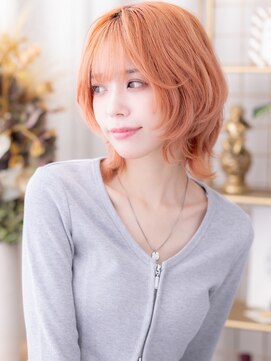 ハッシュカット全頭ブリーチくびれボブレイヤーa大宮10代20代