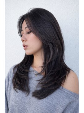 シアー(sheer) 大人韓国風レイヤーミディ
