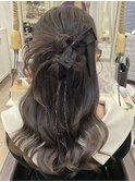 【北新地ヘアセット】リボンカチモリ