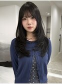 ダークグレージュ/ブリーチなし/レイヤーカット