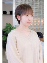 ソレイユ(Soleil)&nbsp;丸みショート/シースルーうざバング/顔まわりカット【松本匡介】