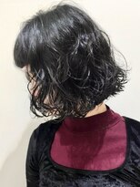 ピークアブー 原宿ハラカド(PEEK-A-BOO) ミニボブパーマ/カーリーショート/大人黒髪/癖毛くせ毛/前髪あり