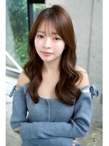 レノラ 髪質改善カラー 本町(LENORA) ヘーゼルハッシュカットバーガンディミディアムレイヤー