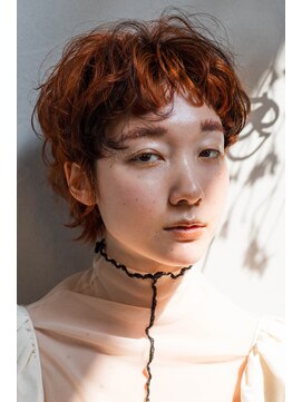 アール ヘア(AR hair) 【ARhair】ベリショ x オレンジ