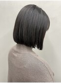 大人のこなれヘアワンレンボブオン眉20代30代40代50代60代