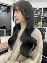 ピープスアンドスー 表参道 渋谷(Peeps&Suu.) 韓国風ヨシンモリ/ブルーブラック20代30代40代