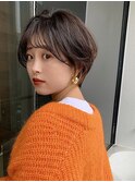 【 マッシュショート × ブラウンベージュ 】浅野美紀