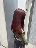 グラッジ 池袋(GLADGE)&nbsp;チェリーレッド ピンク 暖色 ブリーチカラー ダブルカラー