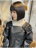 切りっぱなしボブ【福岡/ショート・ボブ×パーマ】