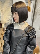 シック(sick)&nbsp;切りっぱなしボブ【福岡/ショート・ボブ×パーマ】