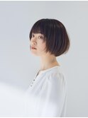 シンプルボブ×艶ブラウン 【FIRST】宮島祐太