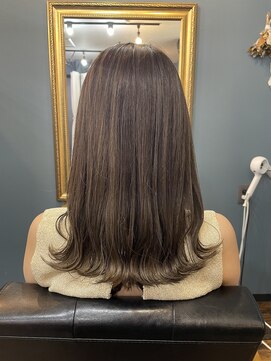 ユニコヘア(unico hair) カシューブラウン×カーキ