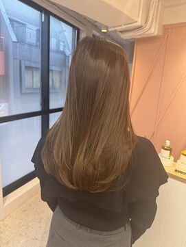 ユニバーストーキョー 池袋東口店(universe tokyo) 韓国風レイヤー×ベージュカラー(髪質改善/ダブルカラー