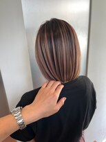 ジルブラン(JIL BLAN)&nbsp;ハイライトバレイヤージュダブルカラーショートカット30代40代