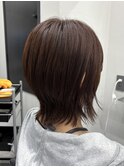 【ウルフ×ブラウン】ホワイトグレージュ/ミニウルフ/林愛華