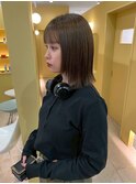 ぱっつりボブ