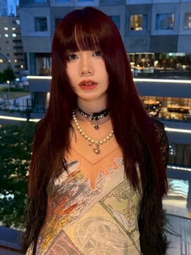 ベレーザ 渋谷(BELEZA) 15259暗髪レイヤーラベンダーグレーパープルチェリーレッド