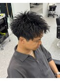 スパイキーショートスパイキーパーマ