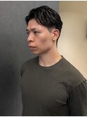 メンズビジネスナチュラルパーマスタイル◎
