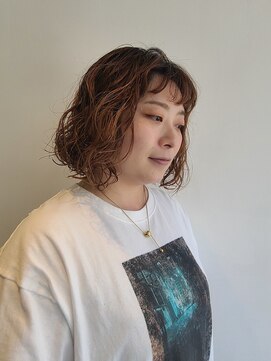 Folk Lore【フォークロア】己斐店 大きめカールのボブスタイル