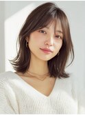 大人かわいい×外ハネミディ
