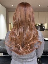 メゾンマイル 恵比寿(maison mile)&nbsp;オレンジブラウン/ブリーチなしカラー/暖色カラー/恵比寿サロン