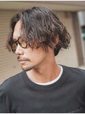 ミディアム波巻きスパイラル無造作【神戸/三宮/メンズ】