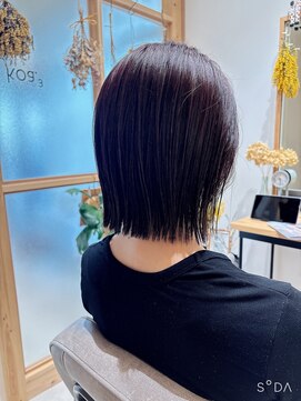 ルーム 富木島店(room) 切りぱなしボブ×テラコッタブラウン