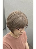 脱白髪染めハイライト/白髪ぼかし/透明感カラー/髪質改善