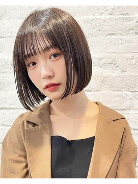 パザパ 嶋店(pa.za.pa) 縮毛矯正/艶髪ストレートボブ/シースルーバング/10代20代30代