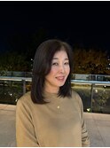 大人レイヤーミディ 髪質改善/縮毛矯正
