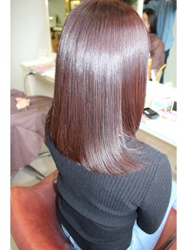 アルル 銀座(alulu) ちょいハネブラウン系セミディ