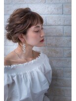 ヘアーアートシフォン 池袋西口店(Hair art chiffon)&nbsp;結婚式二次会簡単スタイリングヘアアレンジフィッシュボーン夏