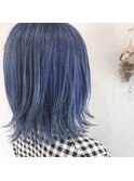 ダブルカラー☆ネイビーブルー