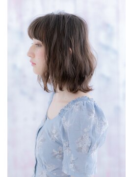 ミック ヘアアンドビューティー 大山店(miq  Hair&Beauty) 等身大リラクシー…無造作カールシアカラーふわミディb
