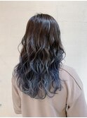 ブルーアッシュグラデーションカラー