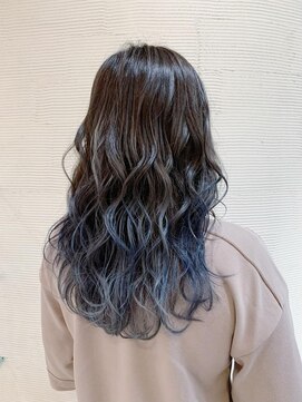 リフレアンドケア ミチ 幸町店(refre&care MICHI) ブルーアッシュグラデーションカラー