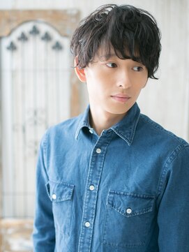 トニーアンドガイ メン 与野駅前店(TONI&GUY MEN) くせ毛ランダムパーマモテ髪パーマウェットヘア/与野＜理容室＞c