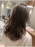 透明感カラー、グレージュ^ ^