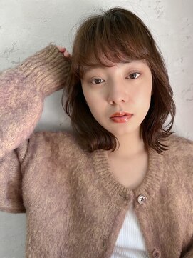 ロンドプランタン 恵比寿(Lond Printemps) ショコラアッシュ韓国風くびれミディアム【中居】