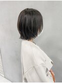 レイヤーボブウルフ 20代30代40代ヘア 小顔 大阪ボブ 梅田