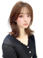 くびれミディココアベージュカカオブラウン透明感20代30代
