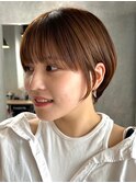 30代40代大人女性/前髪ありショートボブ/ショートヘア/髪質改善