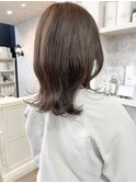 福山市美容室Caary透明感ブルージュベージュグレージュカラー